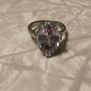 Purple false amethyst ring